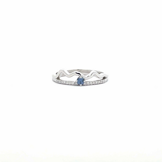 Mountain Scene Yogo Sapphire Ring-Imagine Designs Original -diamonds -14kw
