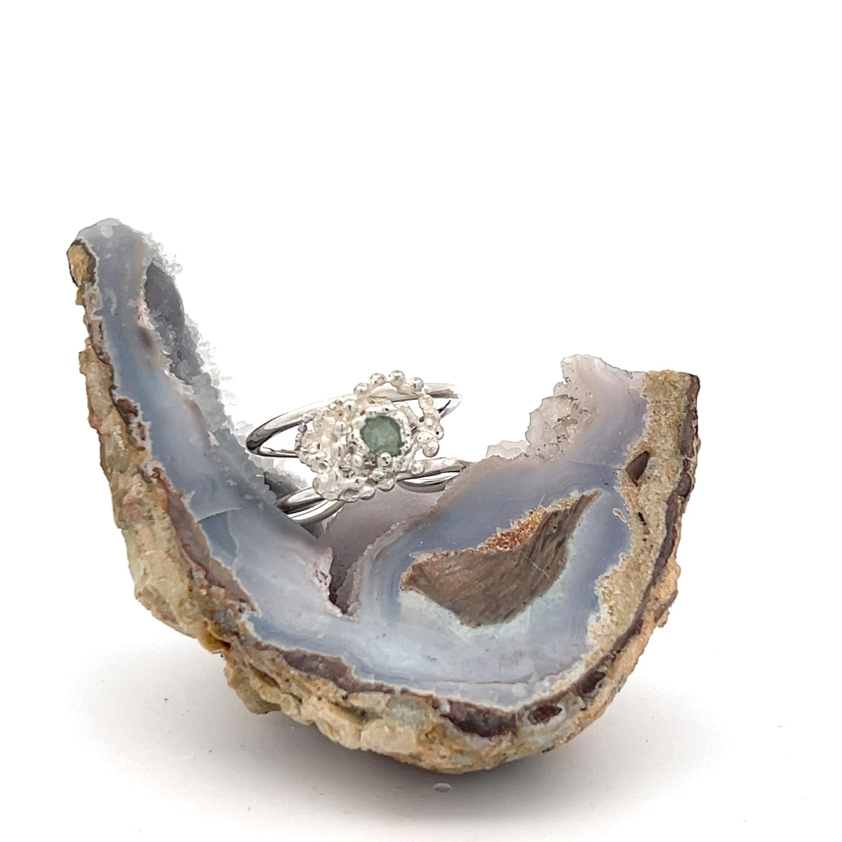 MT sapphire- 1/2 ct. cuff ring - .925