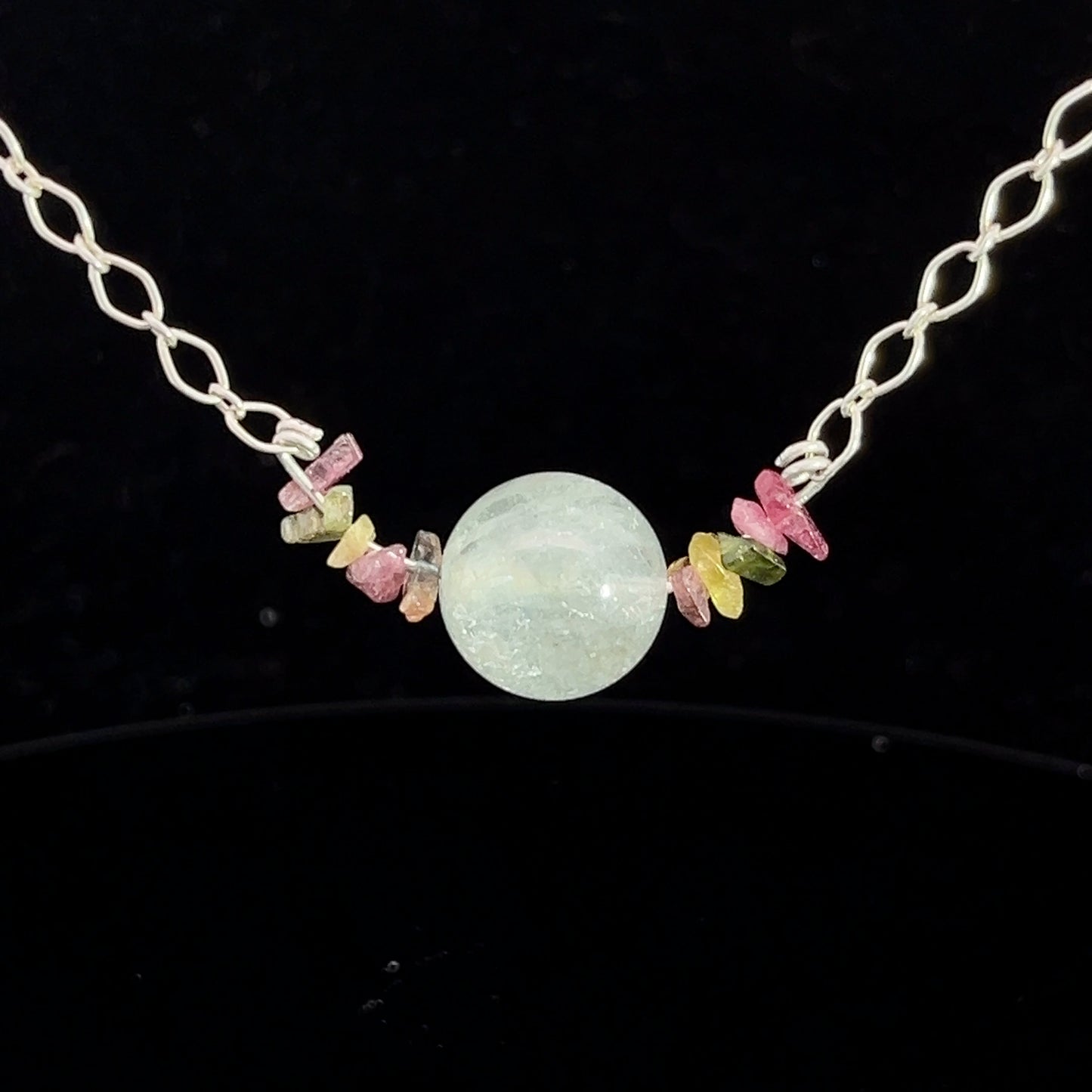 Handmade Aquamarine & Tourmaline Necklace
