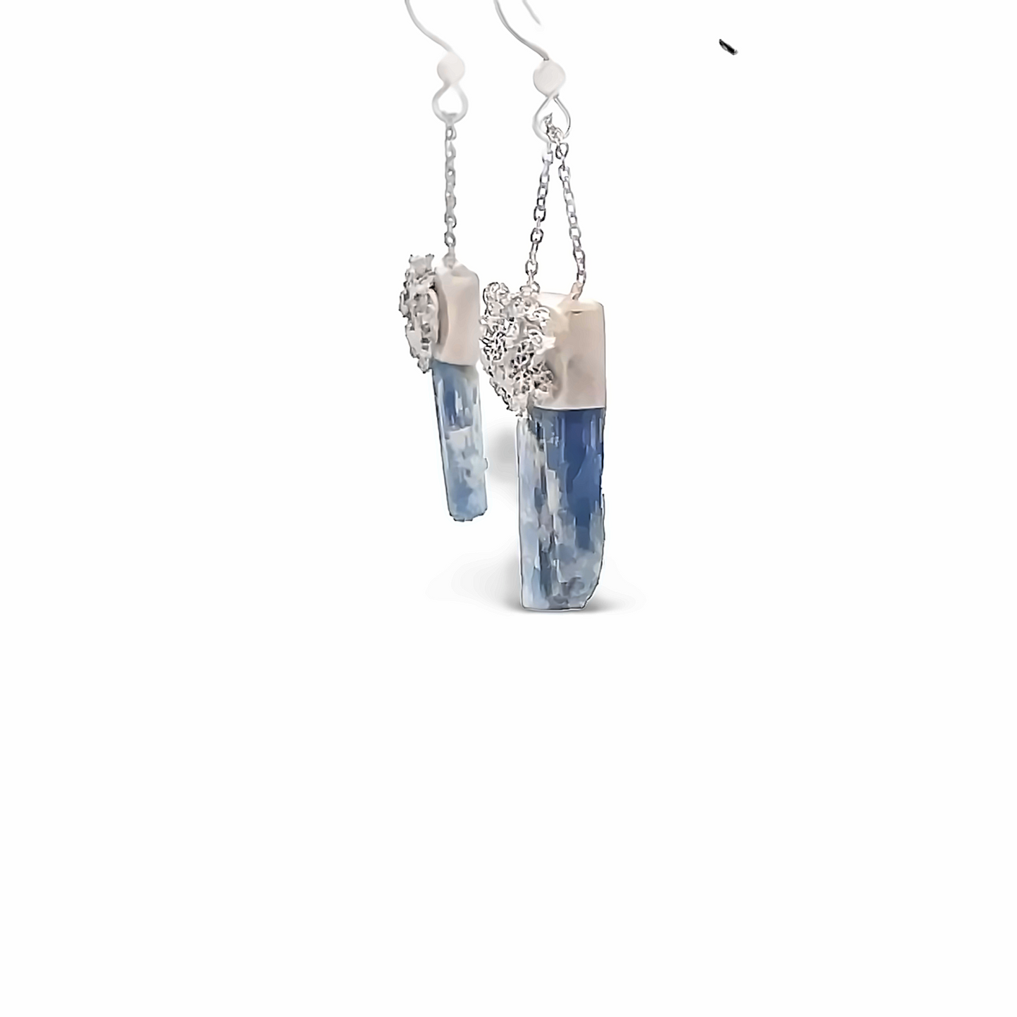 Rough Kyanite Dangle Earrings
