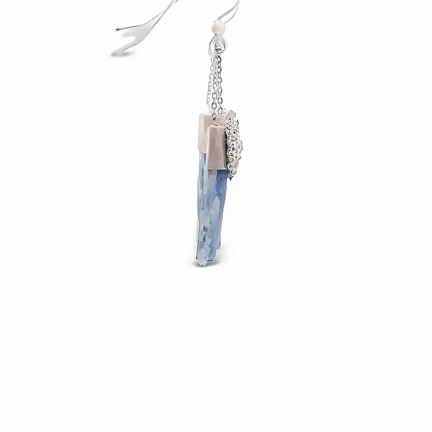 Rough Kyanite Dangle Earrings