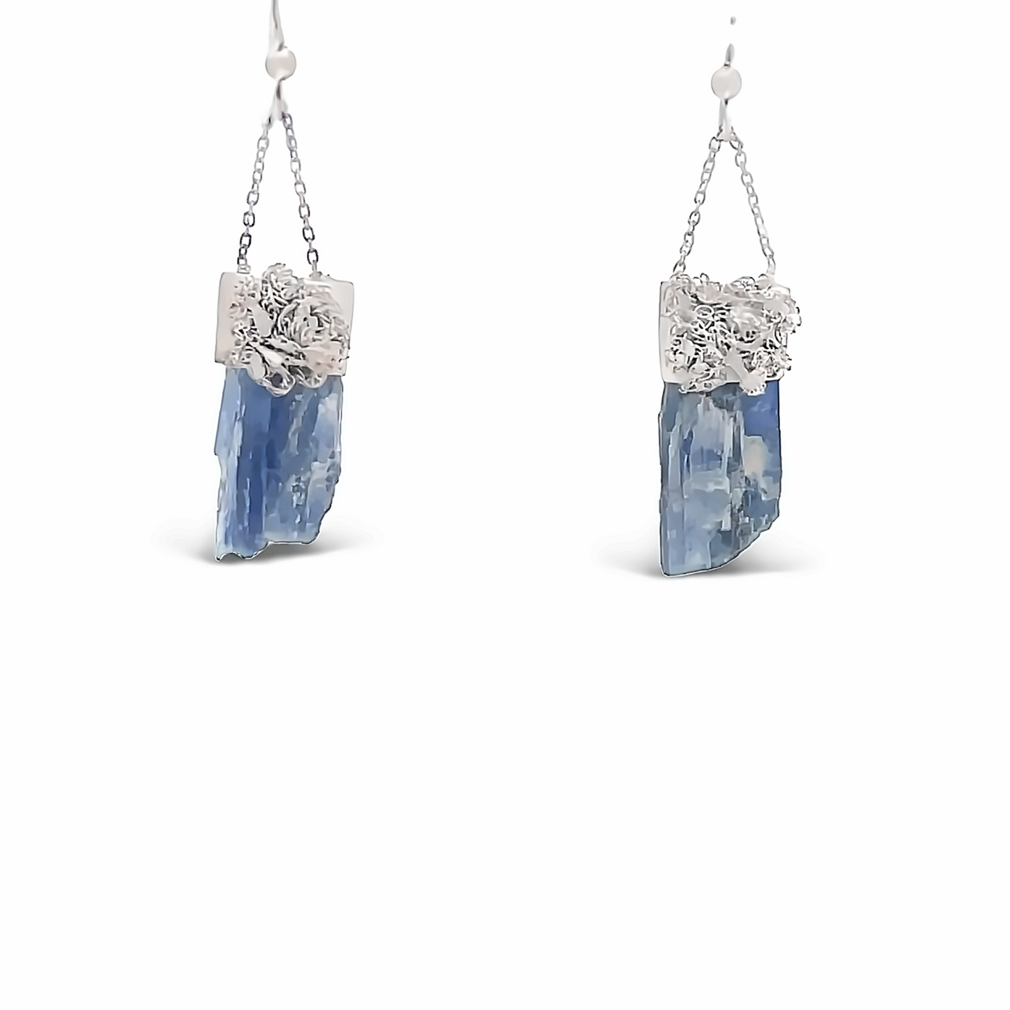 Rough Kyanite Dangle Earrings