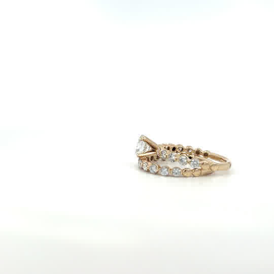 Special Buy! 2 Carat Bridal Set - Lab diamonds 10ky- 1ct center