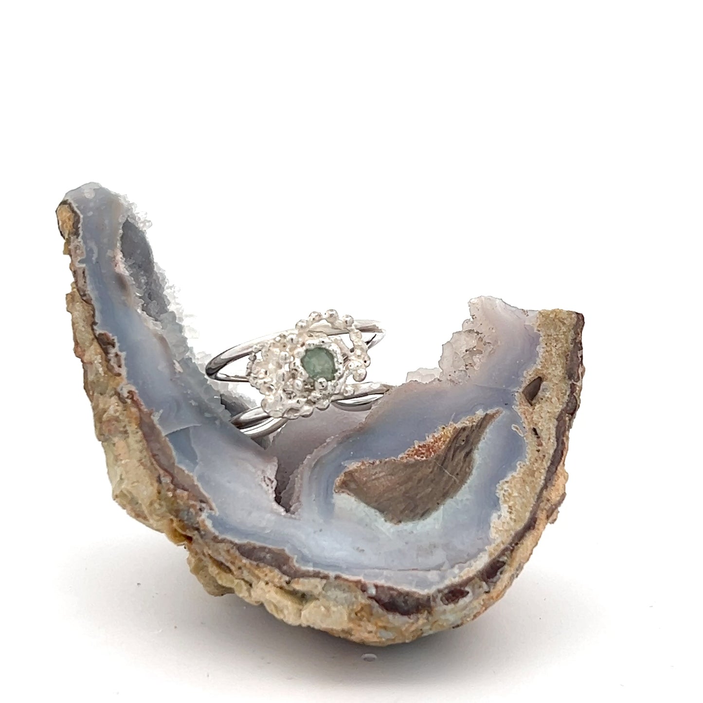 MT sapphire- 1/2 ct. cuff ring - .925